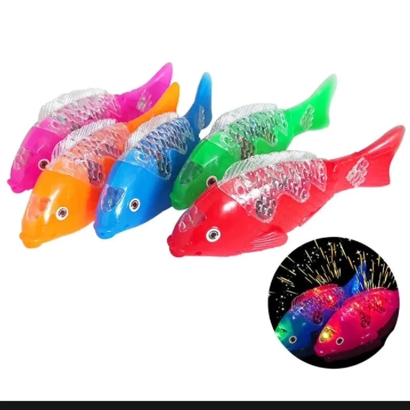 Product Title:Electronic LED Swimming Fish – Interactive Battery-Operated Water Toy with Glowing Lights & Lifelike Movement
